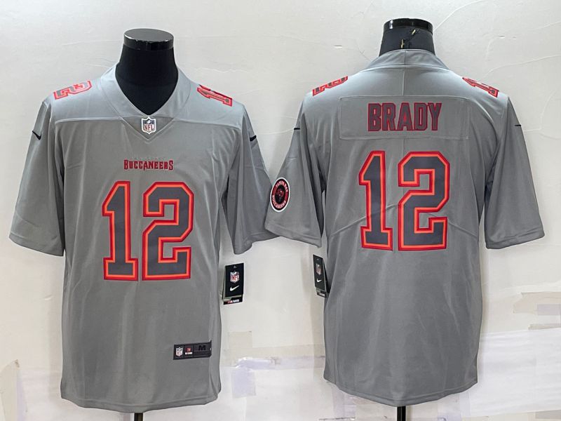 Men Tampa Bay Buccaneers #12 Brady Grey 2022 Nike Limited Vapor Untouchable NFL Jersey